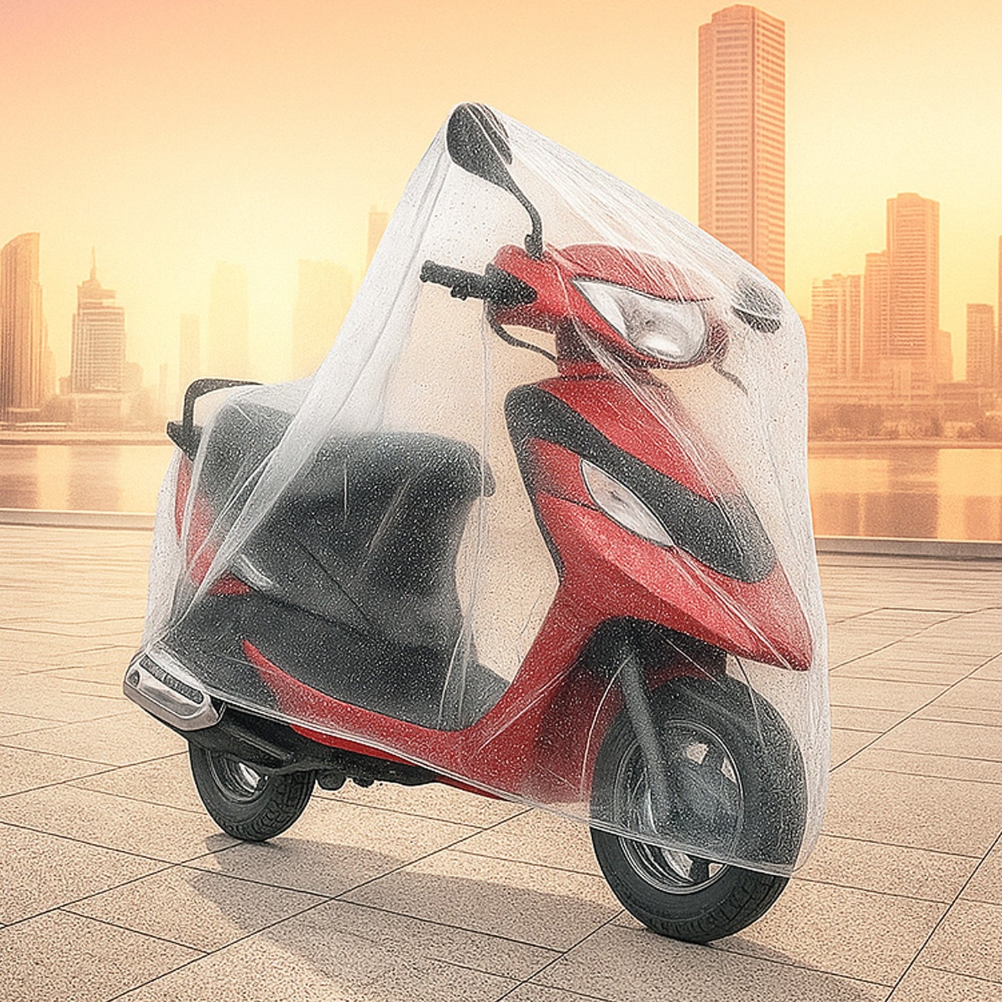 Small Plastic Scooter Cover (1 Pc)